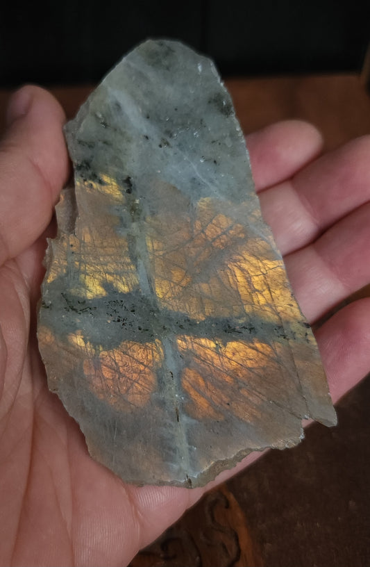 Part Polished Raw Labradorite