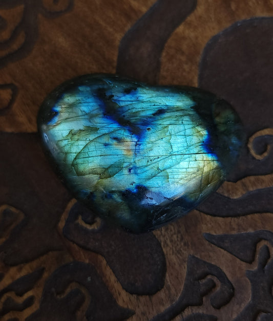 Labradorite Heart