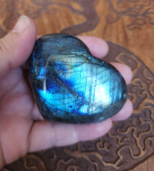 Labradorite Heart