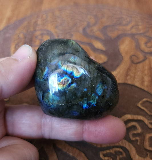 Labradorite Heart