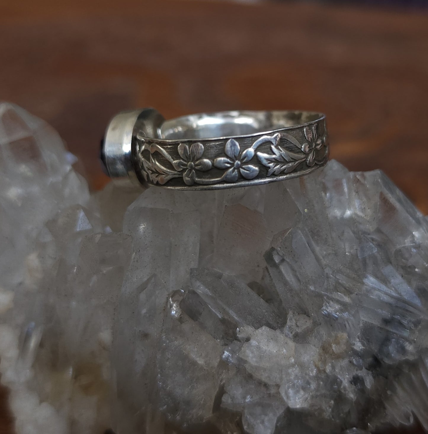 "Enchanted Garden" Sterling Silver & Amethyst Ring