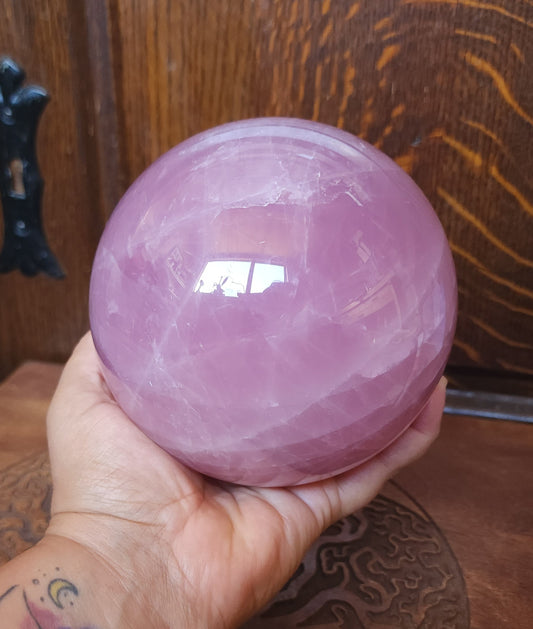 Star Rose Quartz Sphere 10.5cm