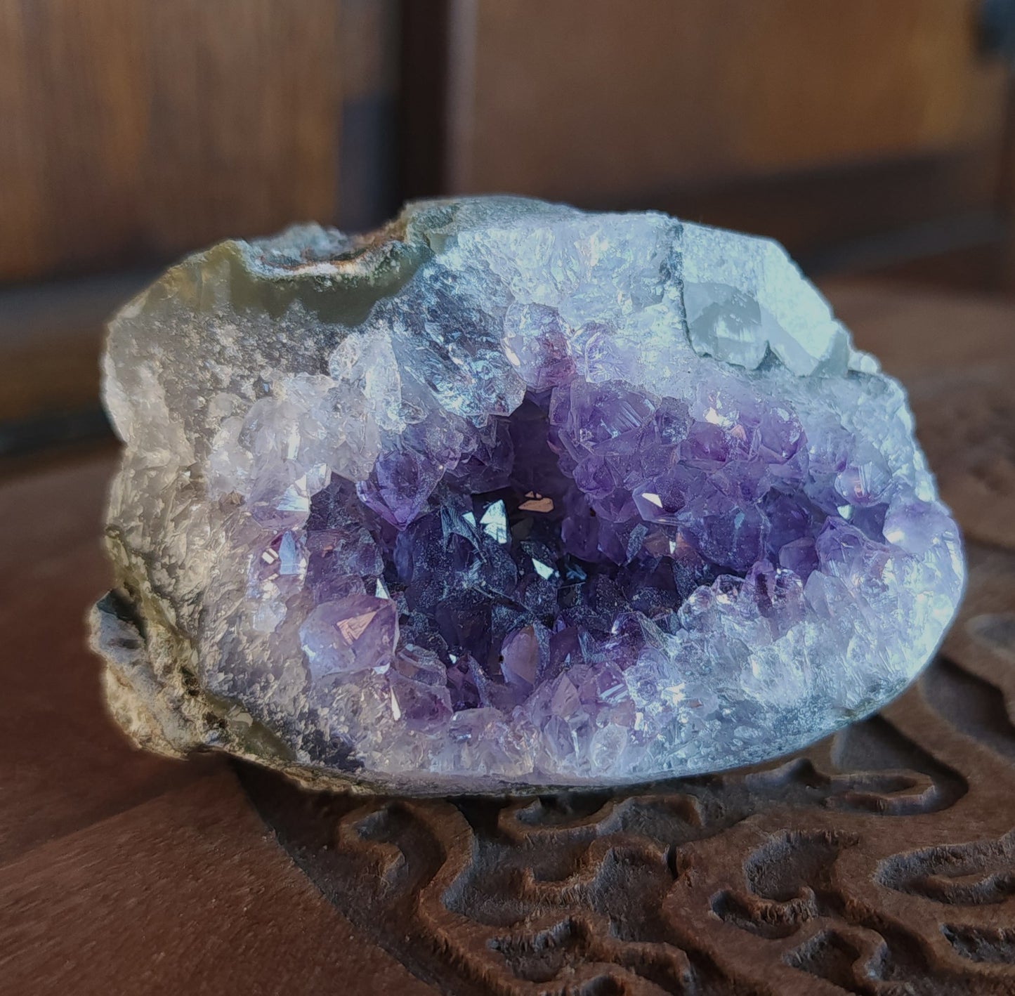 Amethyst & Calcite Cluster