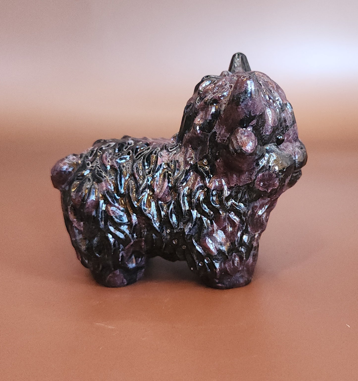 Highland Cow - Garnet in Matrix