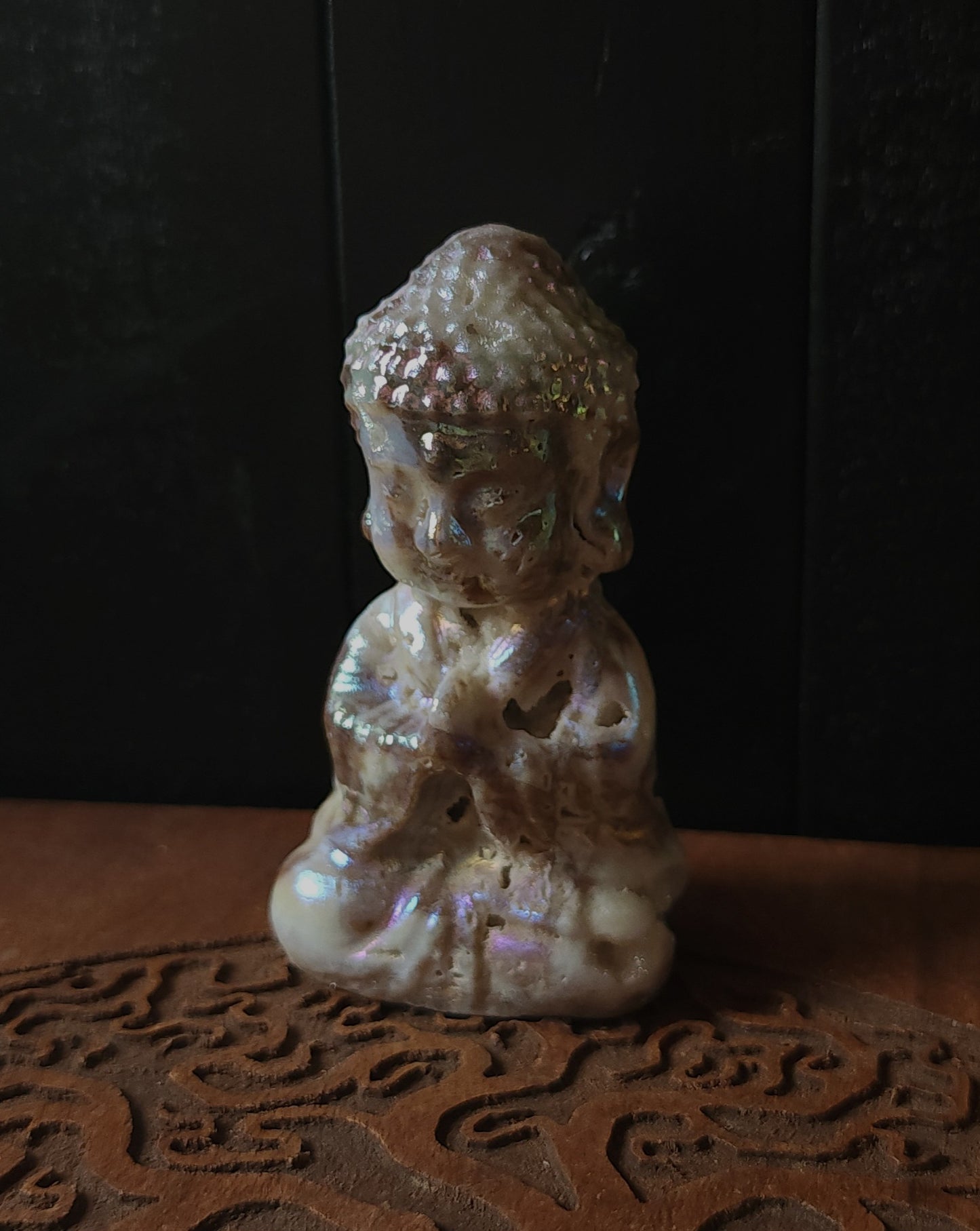 Aura Druzy Quartz Buddha
