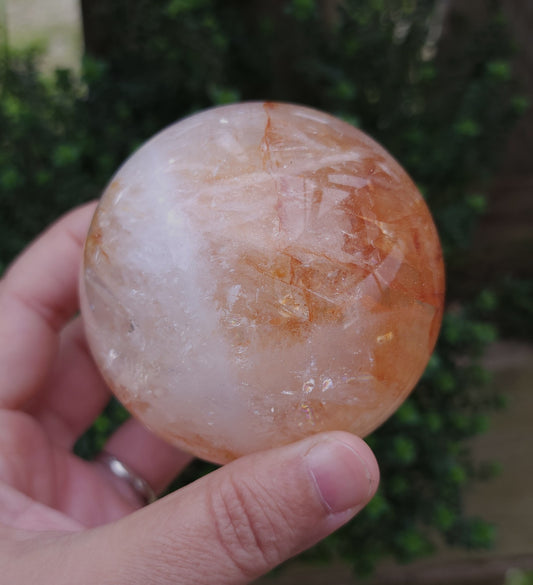 Fire Quartz (Hematoid) Sphere 7.3 cm