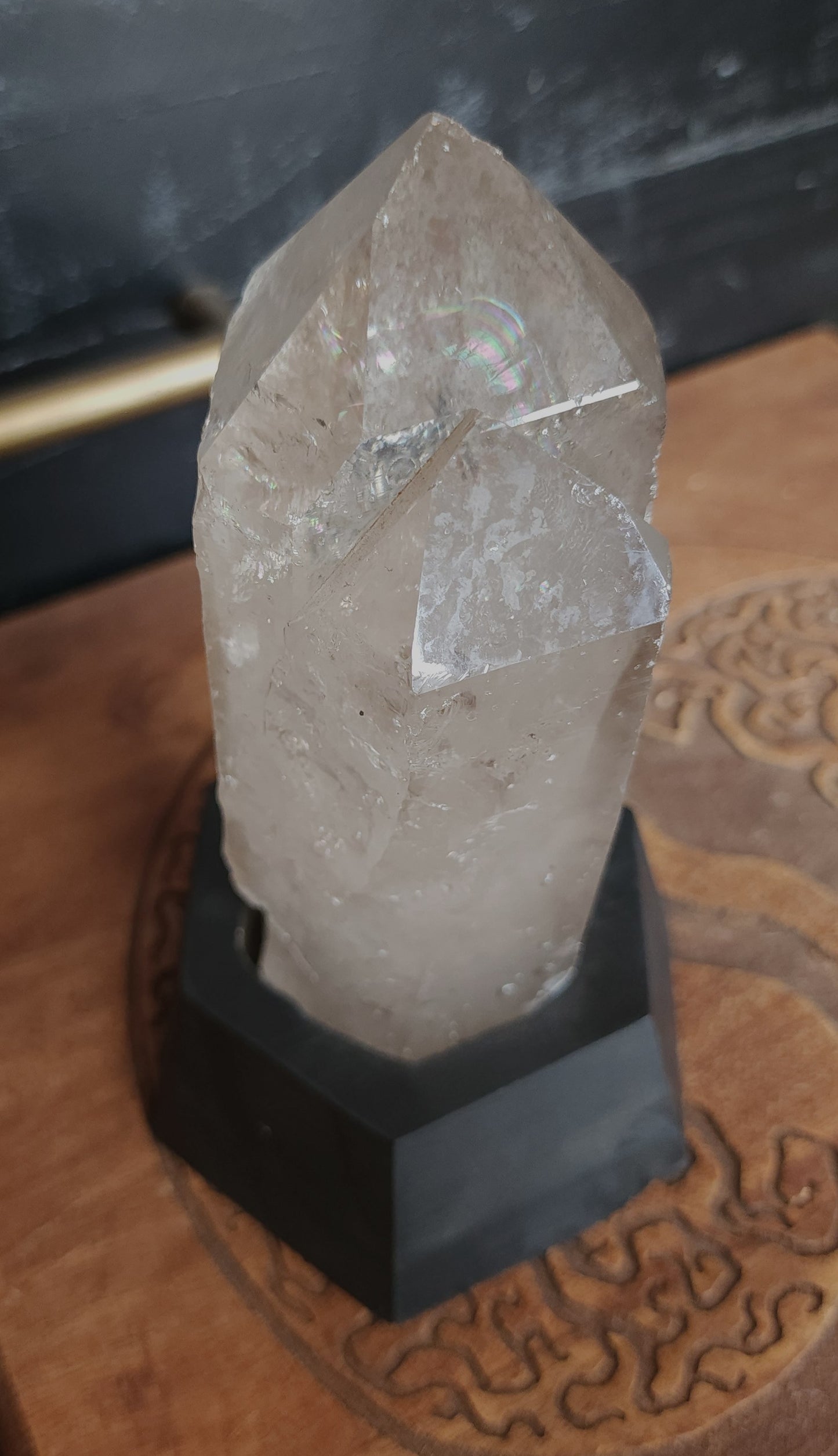 Smoky Twin Quartz Point With Base