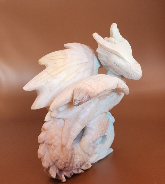 Hand Carved Amazonite Dragon