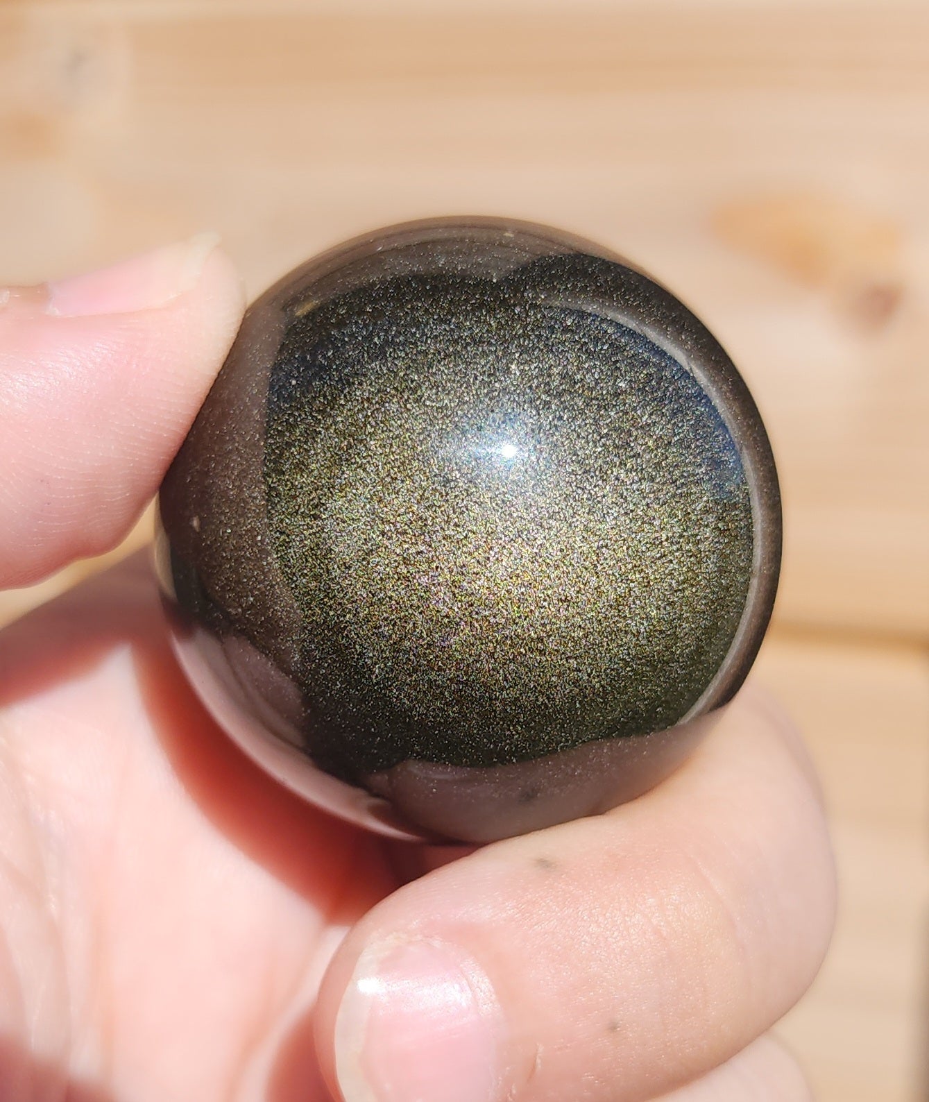 Gold Sheen Obsidian Sphere 3.9cm