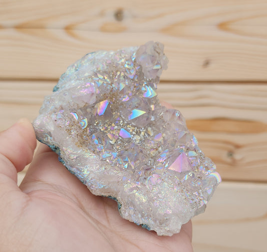 Tanzine Aura Amethyst Cluster