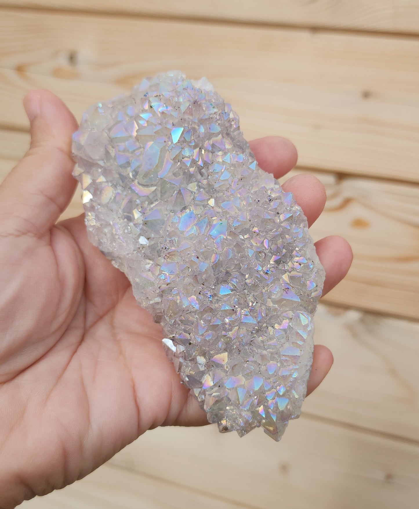 Tanzine Aura Amethyst Cluster