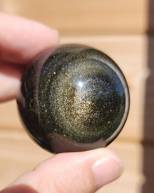 Gold Sheen Obsidian Sphere 3.9cm
