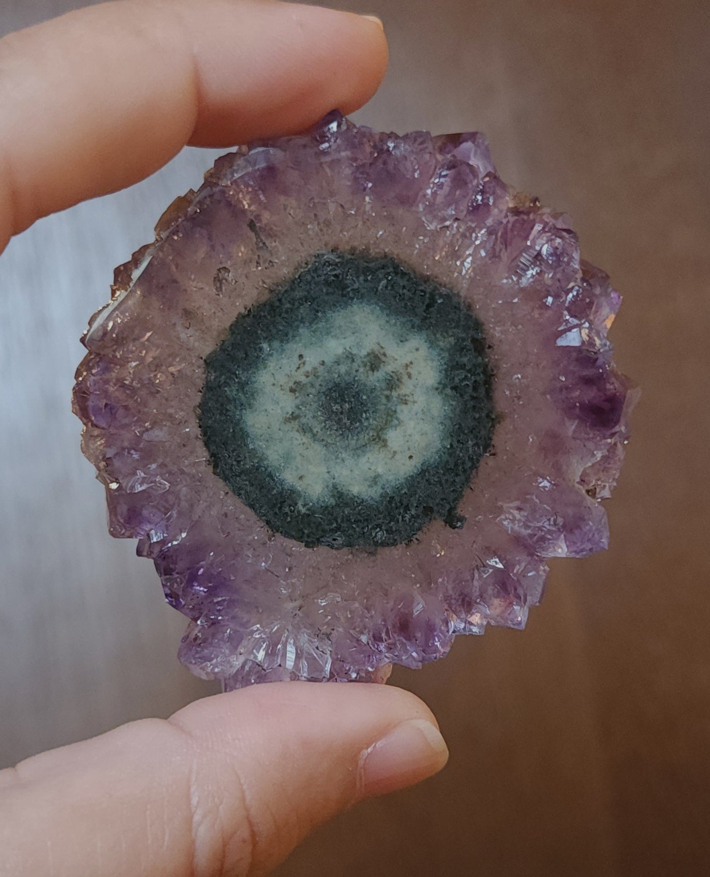 Amethyst Stalactite Slice