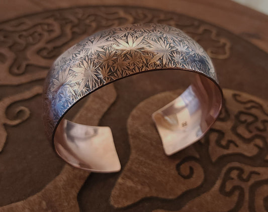 "Sweet Leaf" Copper Cuff Bracelet