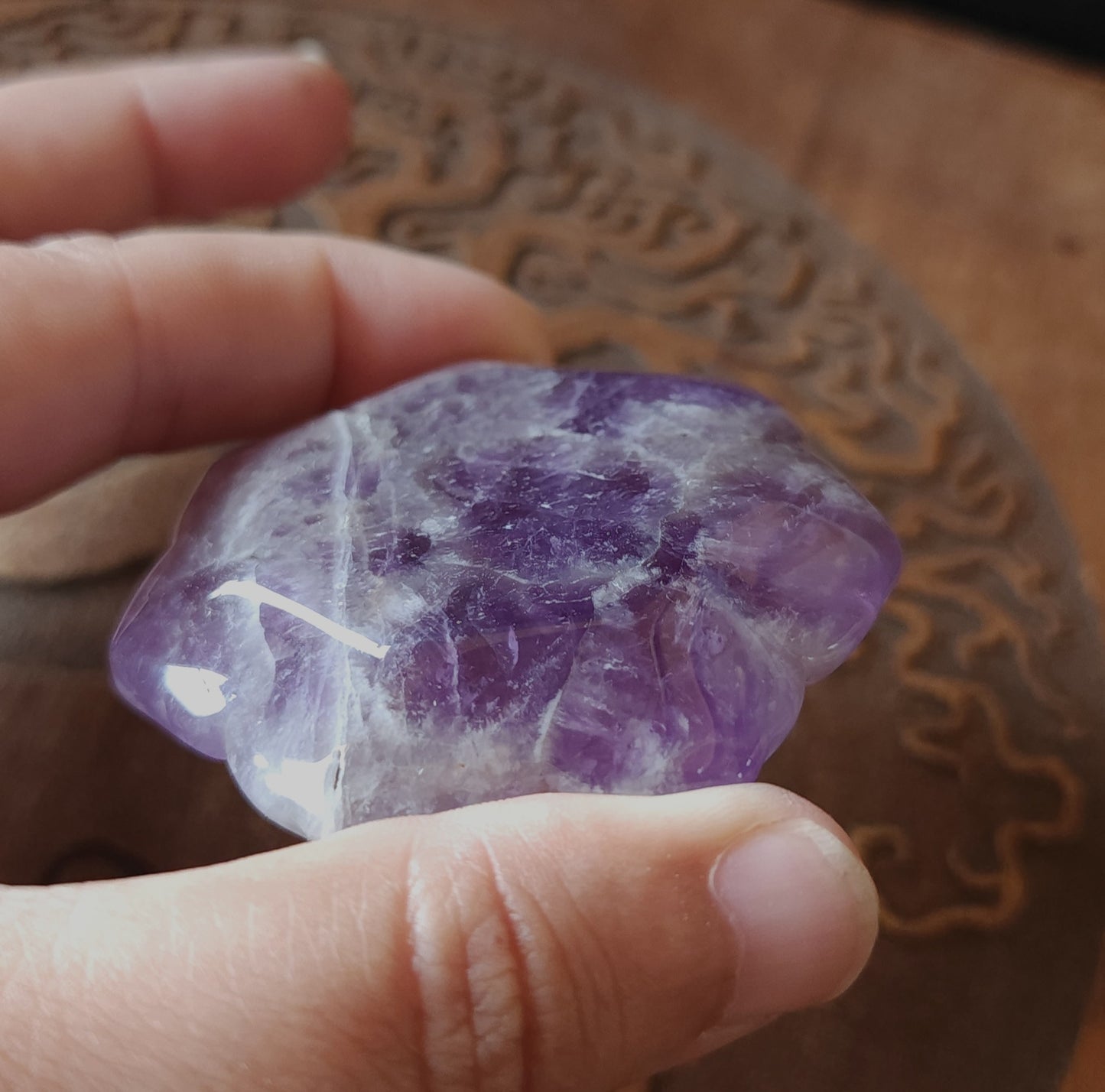 Amethyst & Smoky Quartz Lotus