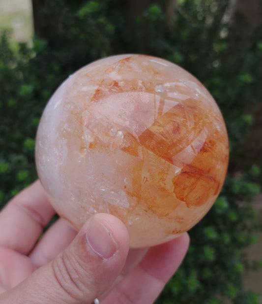 Fire Quartz (Hematoid) Sphere 7.3 cm
