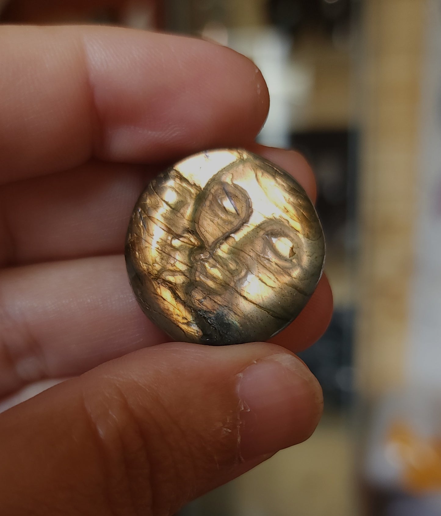 Celestial Labradorite Carving