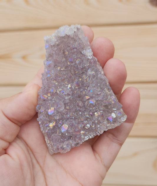 Tanzine Aura Amethyst Cluster