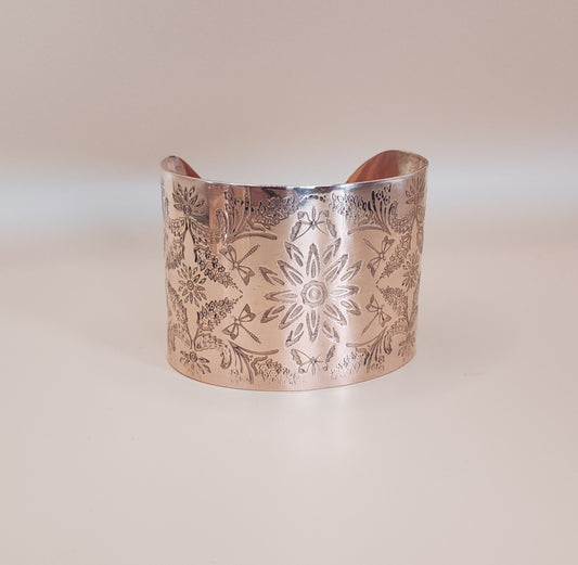 Spring Garden Extra Wide Copper Cuff