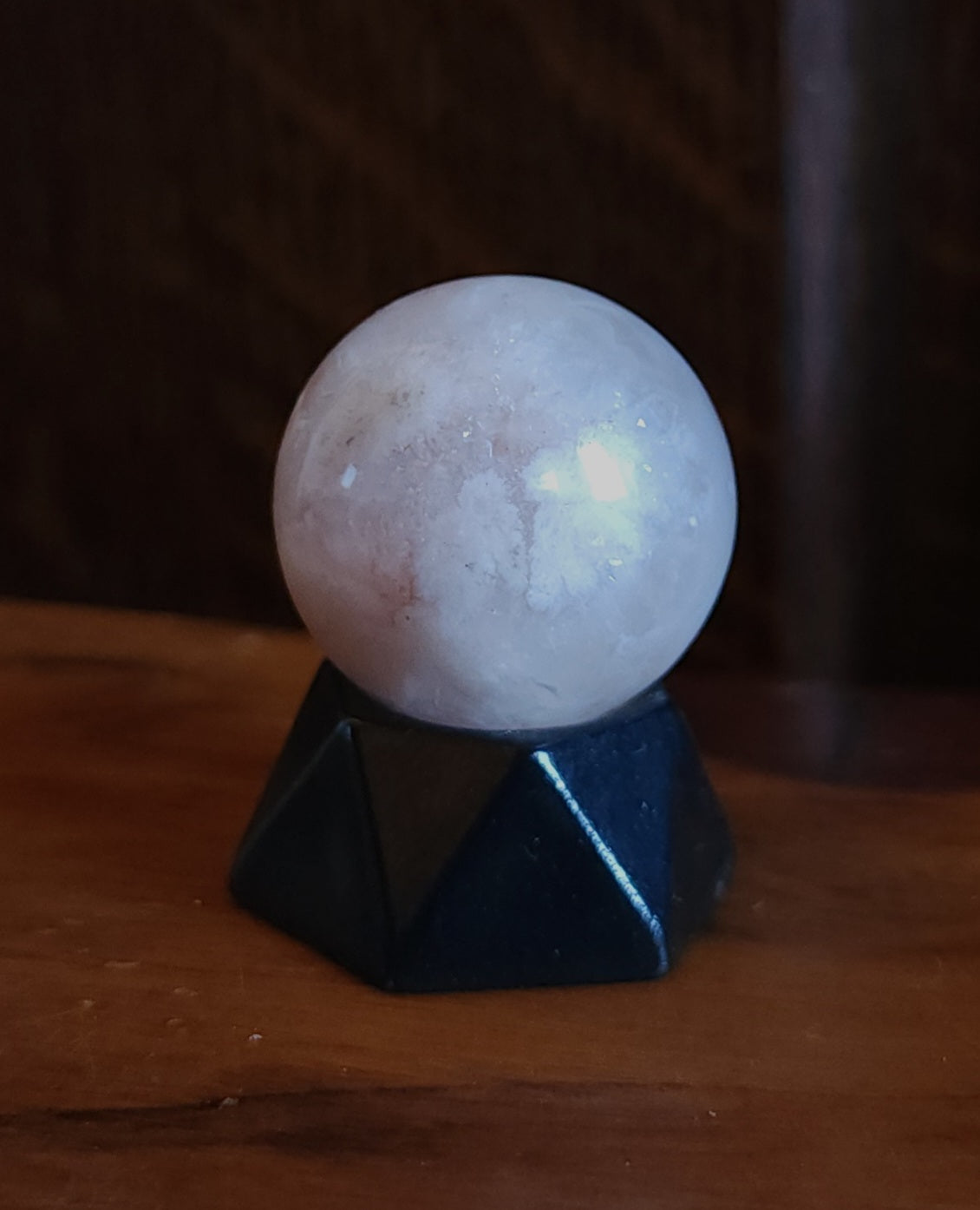 Flower Agate Mini Sphere 2.8cm