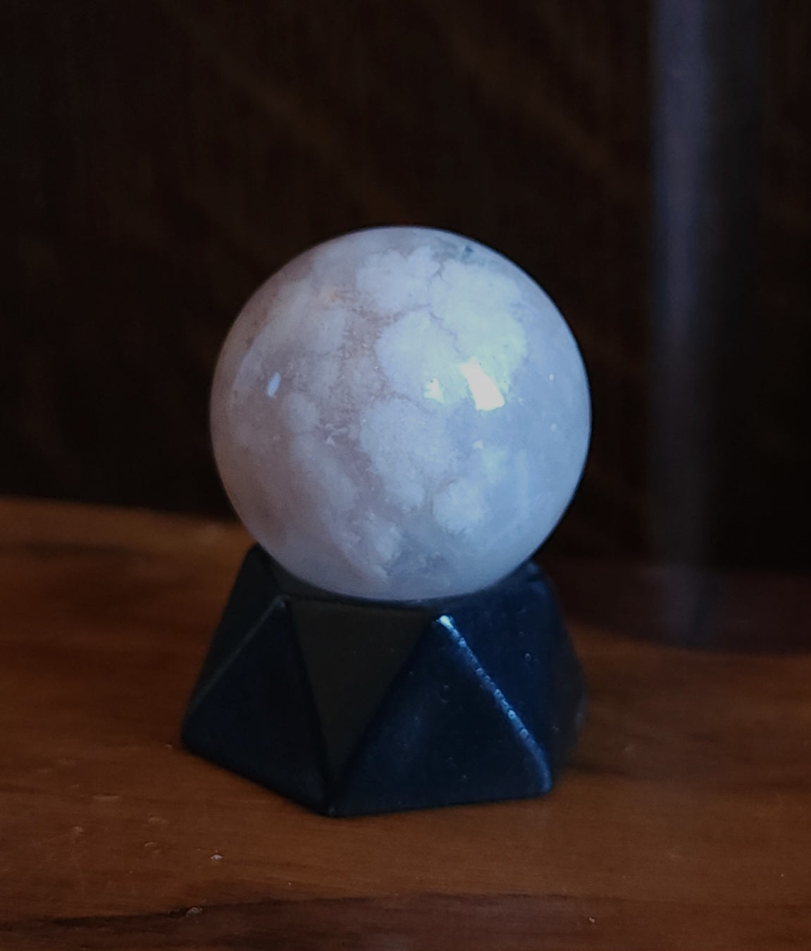 Flower Agate Mini Sphere 2.8cm