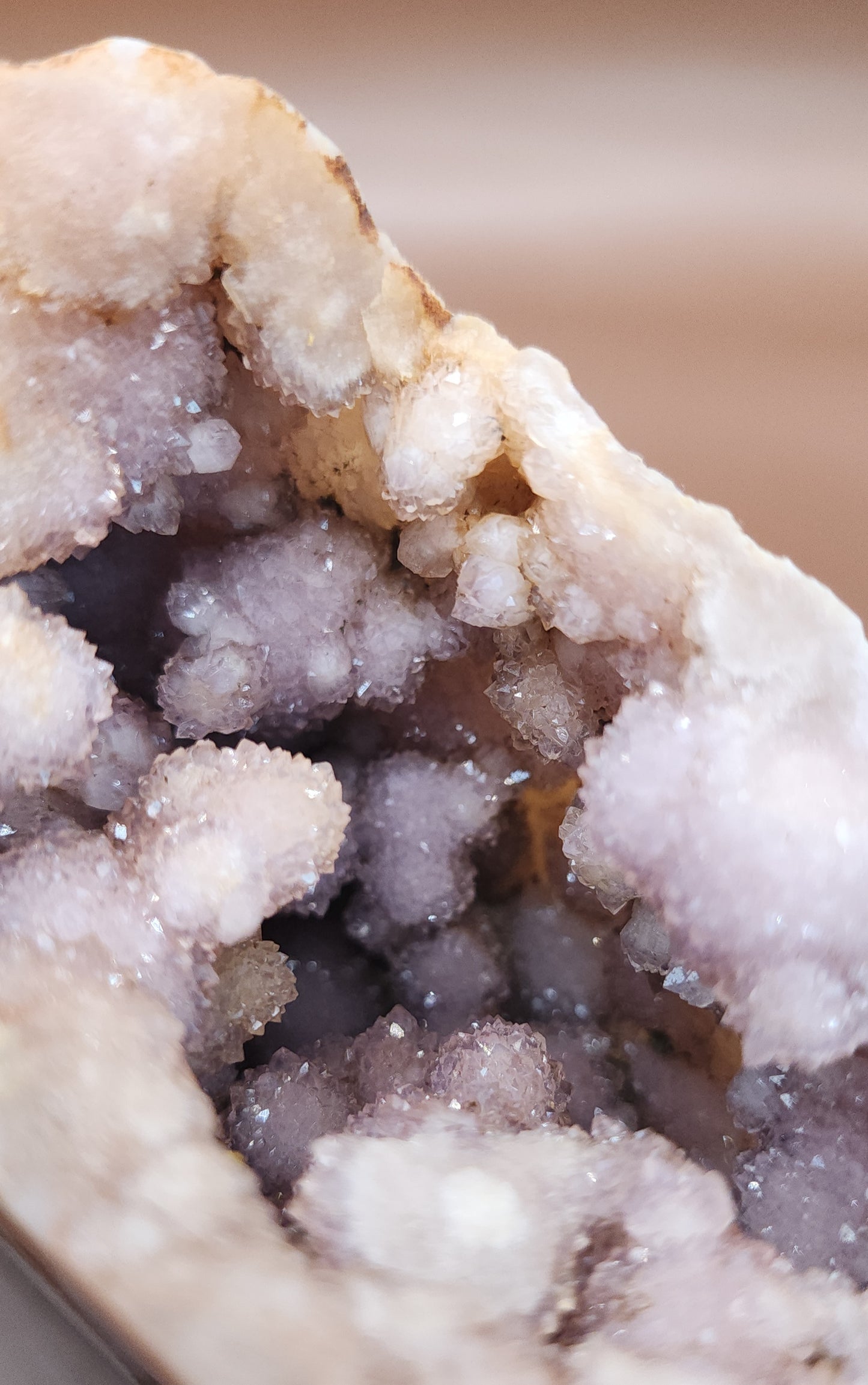 Pink Amethyst Flower Agate Specimen Geode