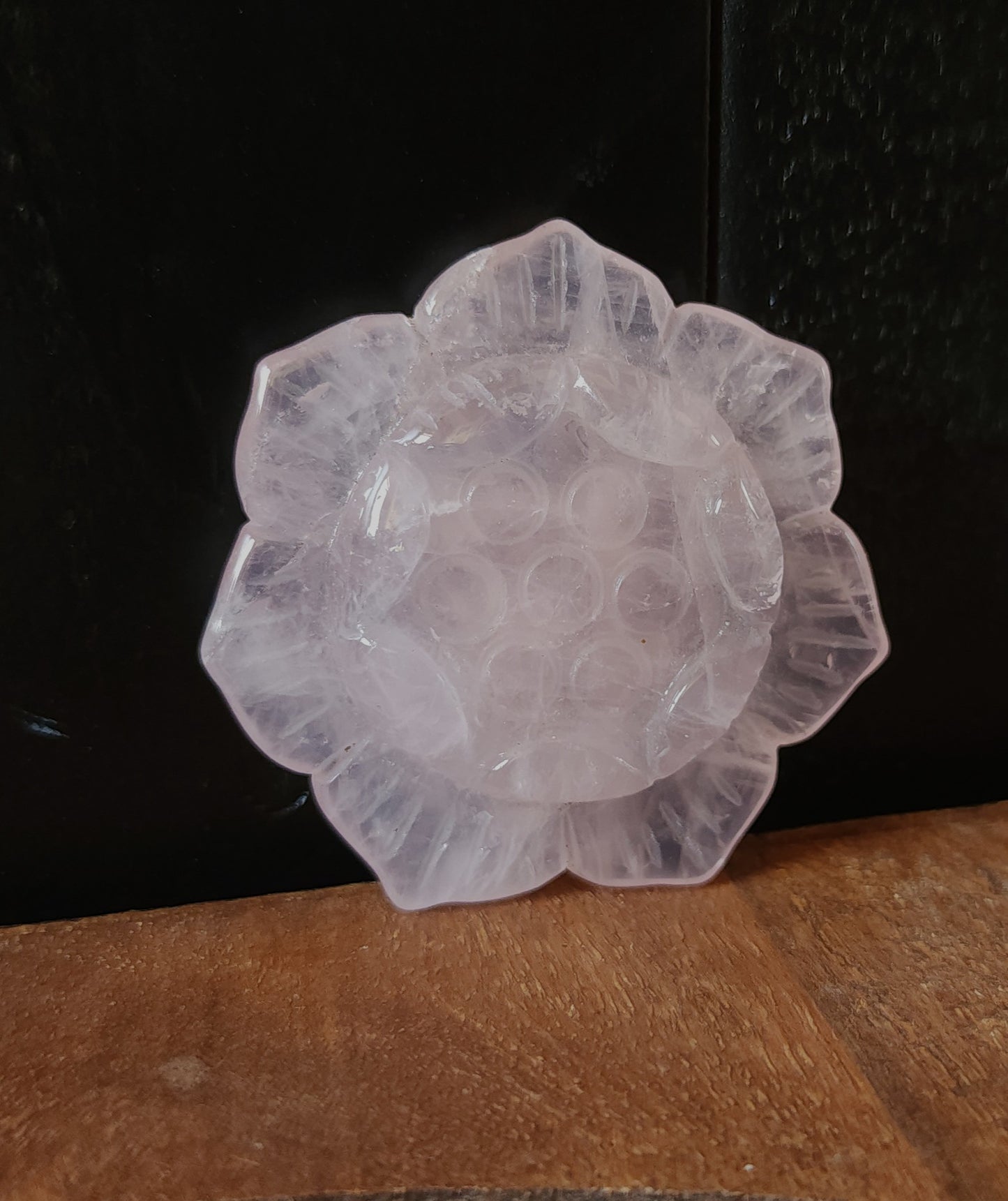 Pink Rose Quartz Lotus