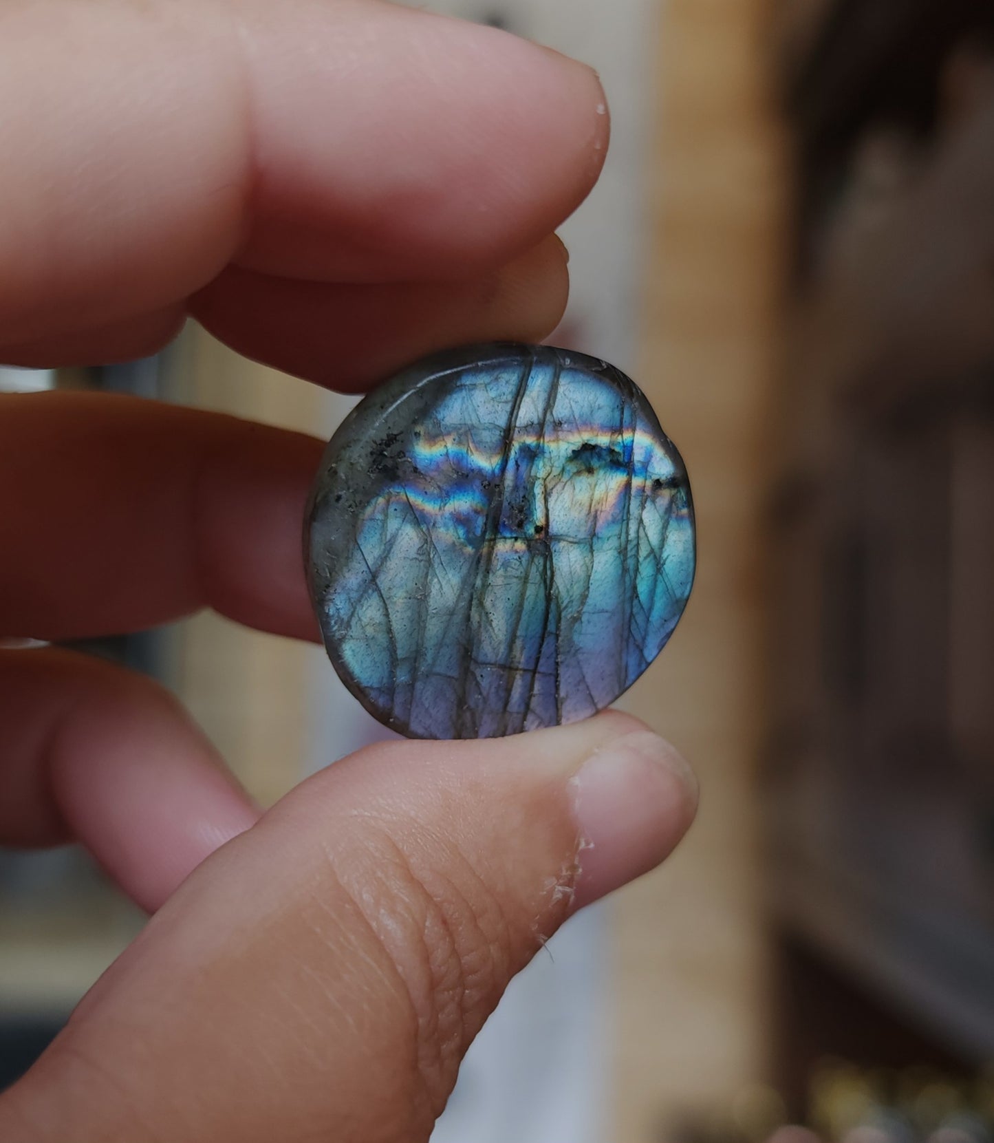 Celestial Labradorite Carving