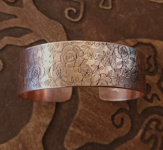 "Rosie" Copper Cuff Bracelet - Narrow