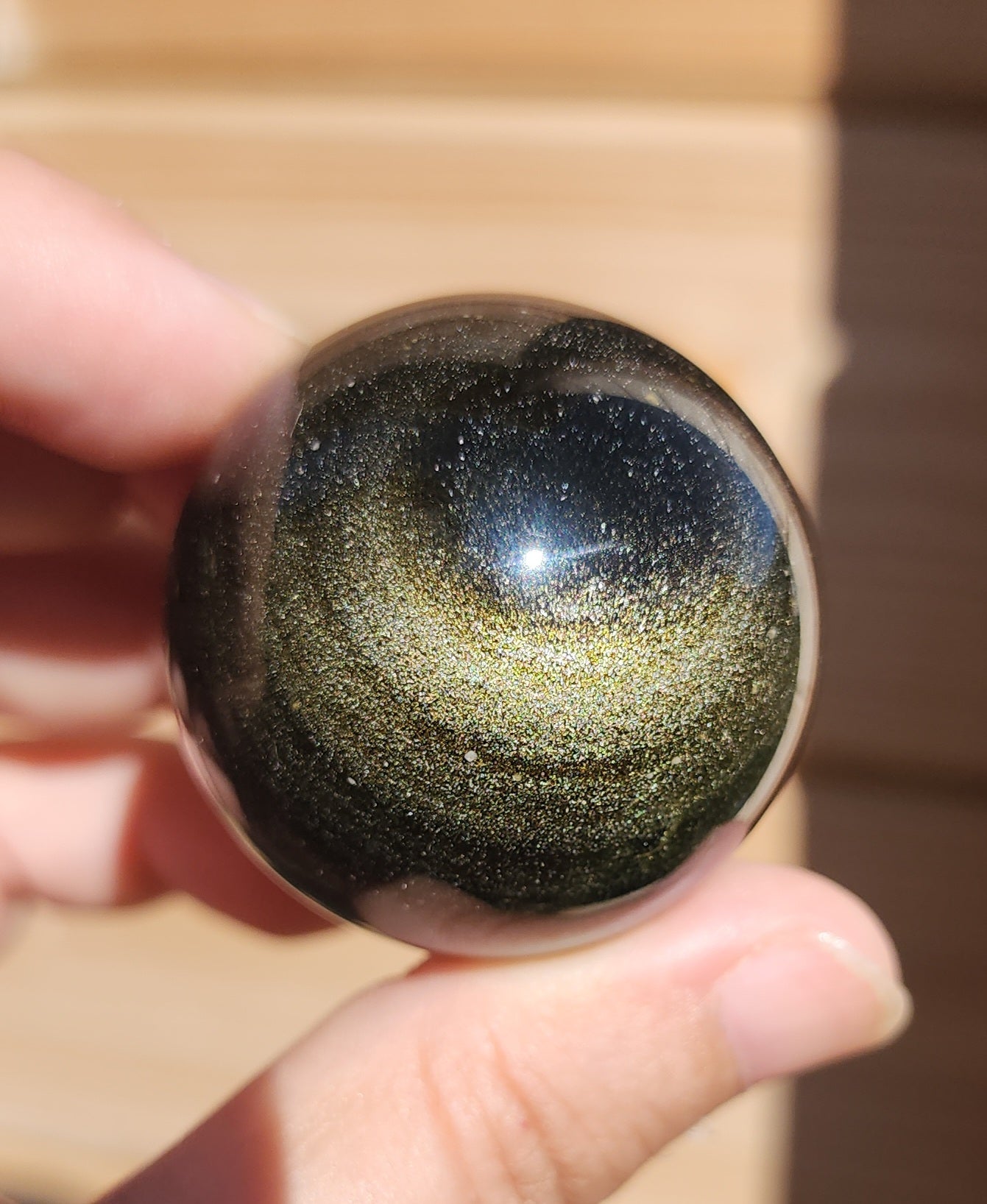 Gold Sheen Obsidian Sphere 3.9cm