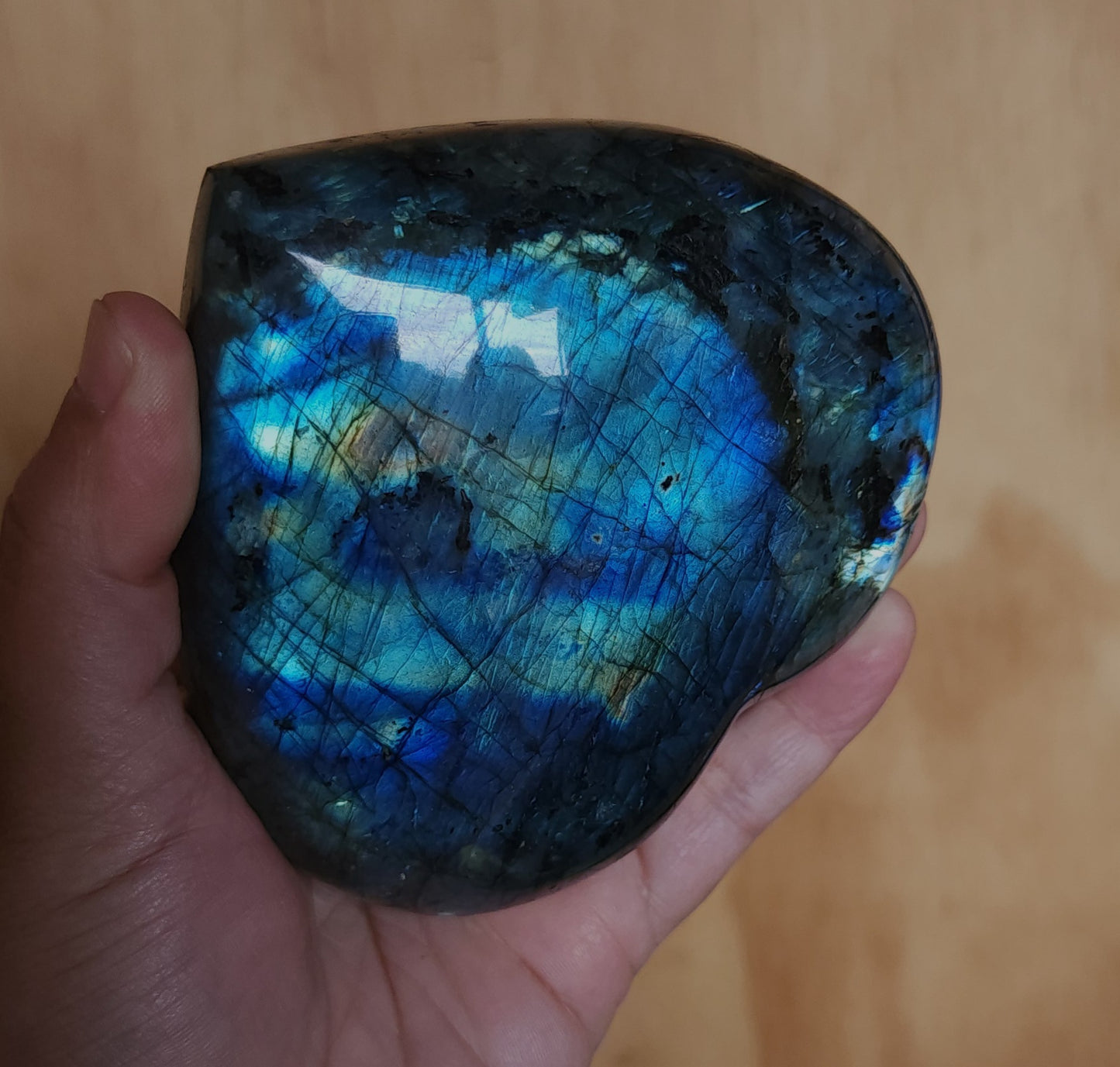 Labradorite Heart