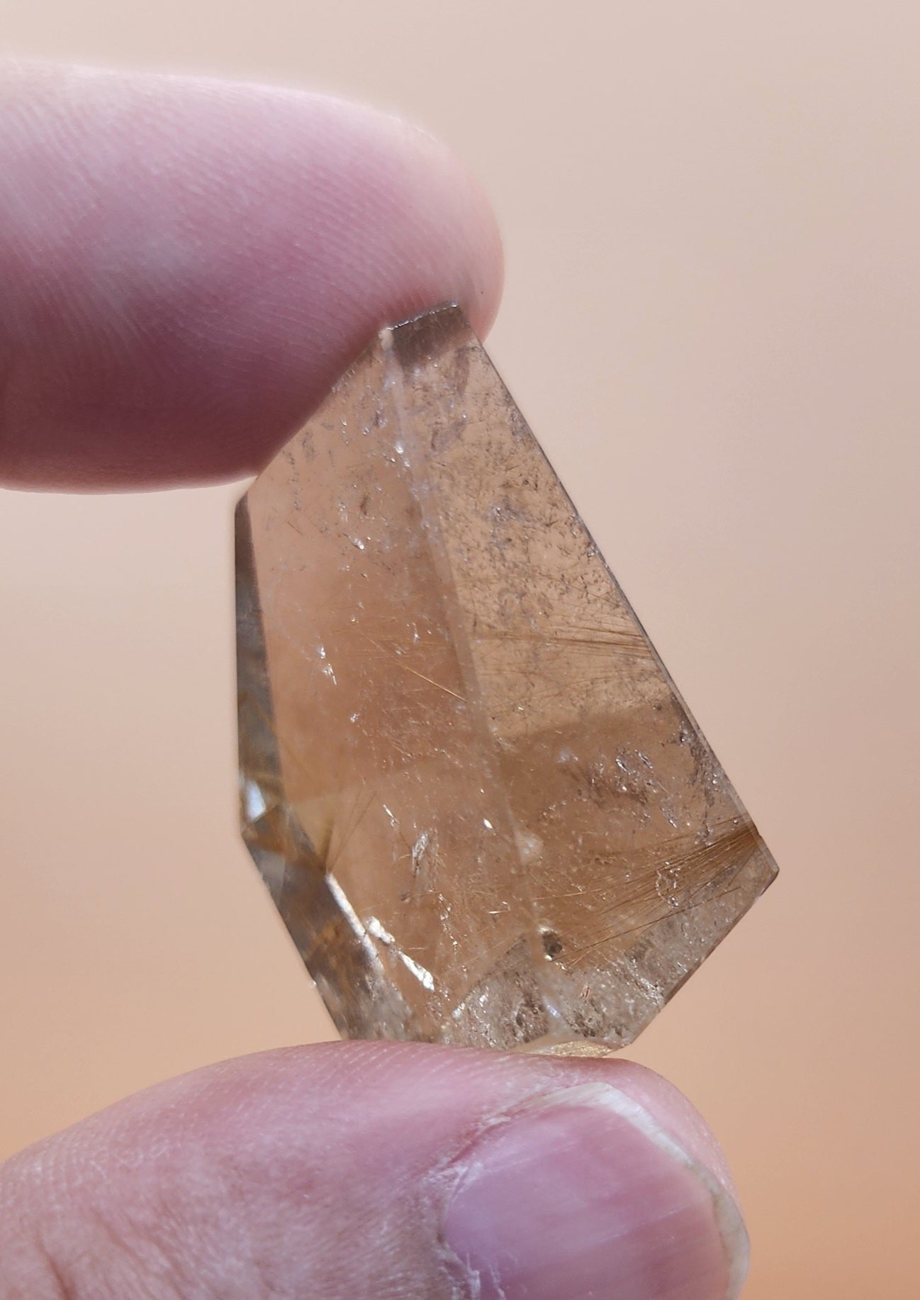 Golden Rutilated Smoky Quartz Freeform