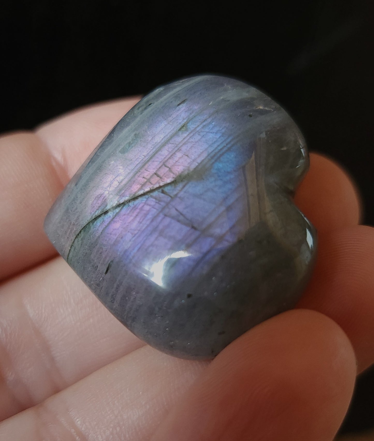 Purple Labradorite Heart - Random