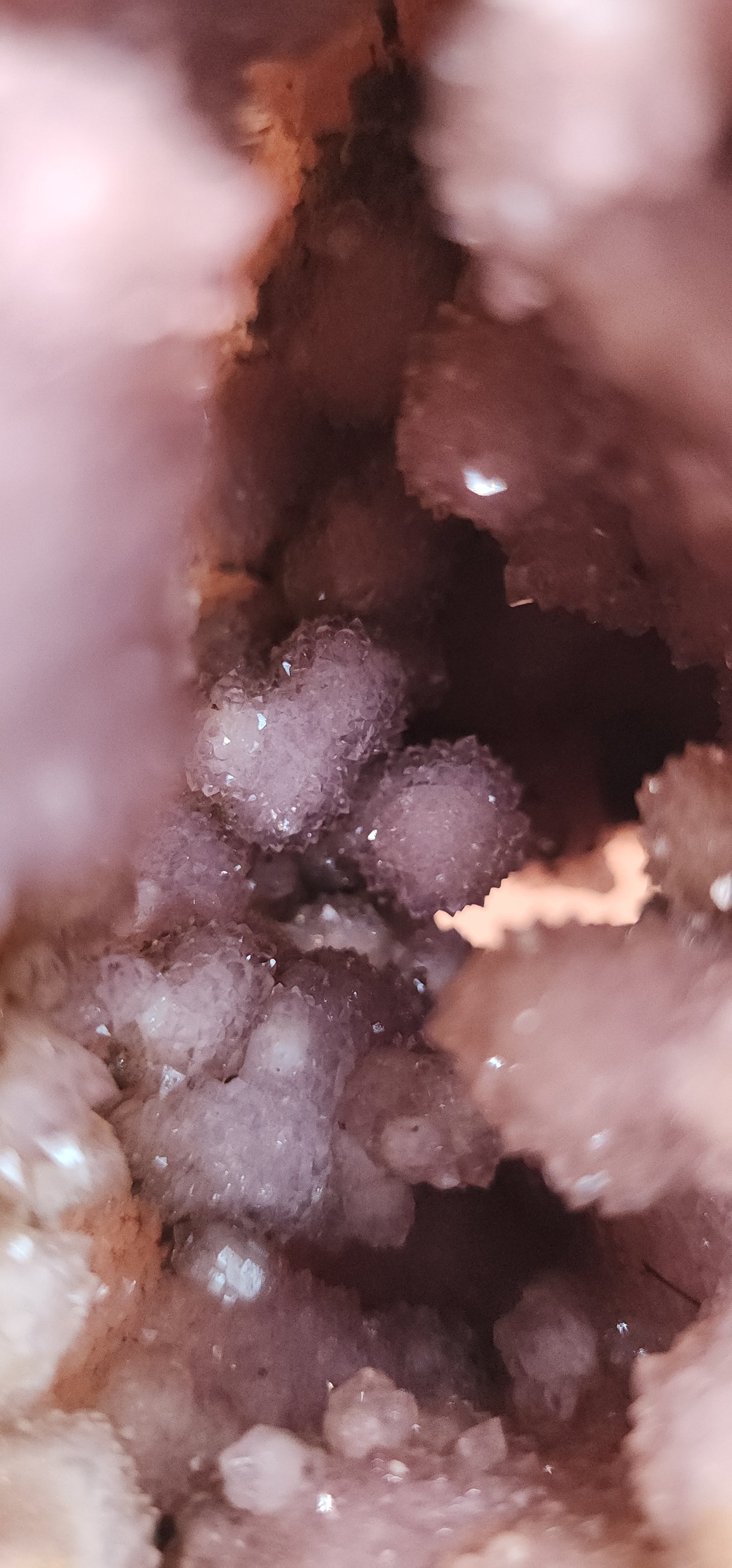 Pink Amethyst Flower Agate Specimen Geode