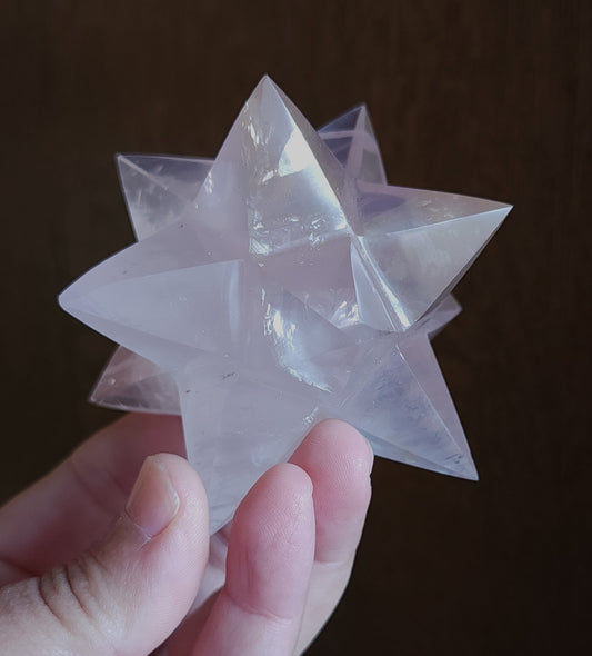 Rose Quartz Merkaba