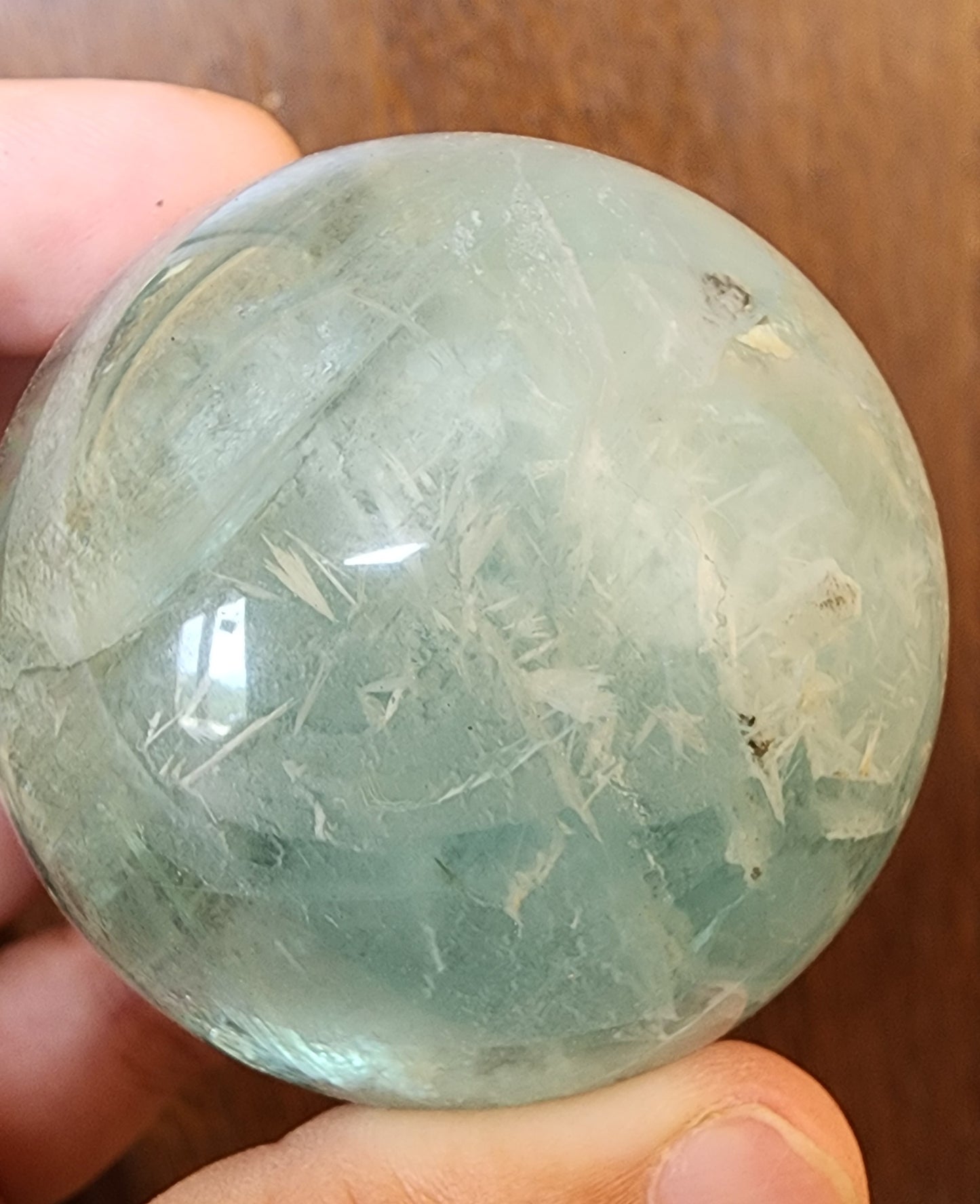 Snowflake Fluorite Sphere 5.3cm