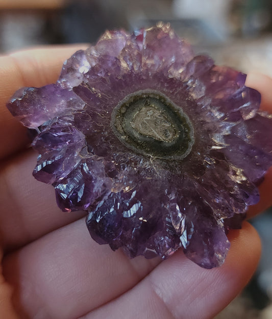 Amethyst Stalactite Slice