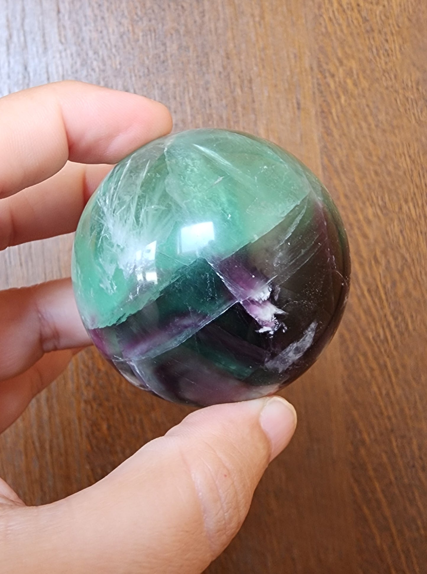 Snowflake Fluorite Sphere 5.5cm