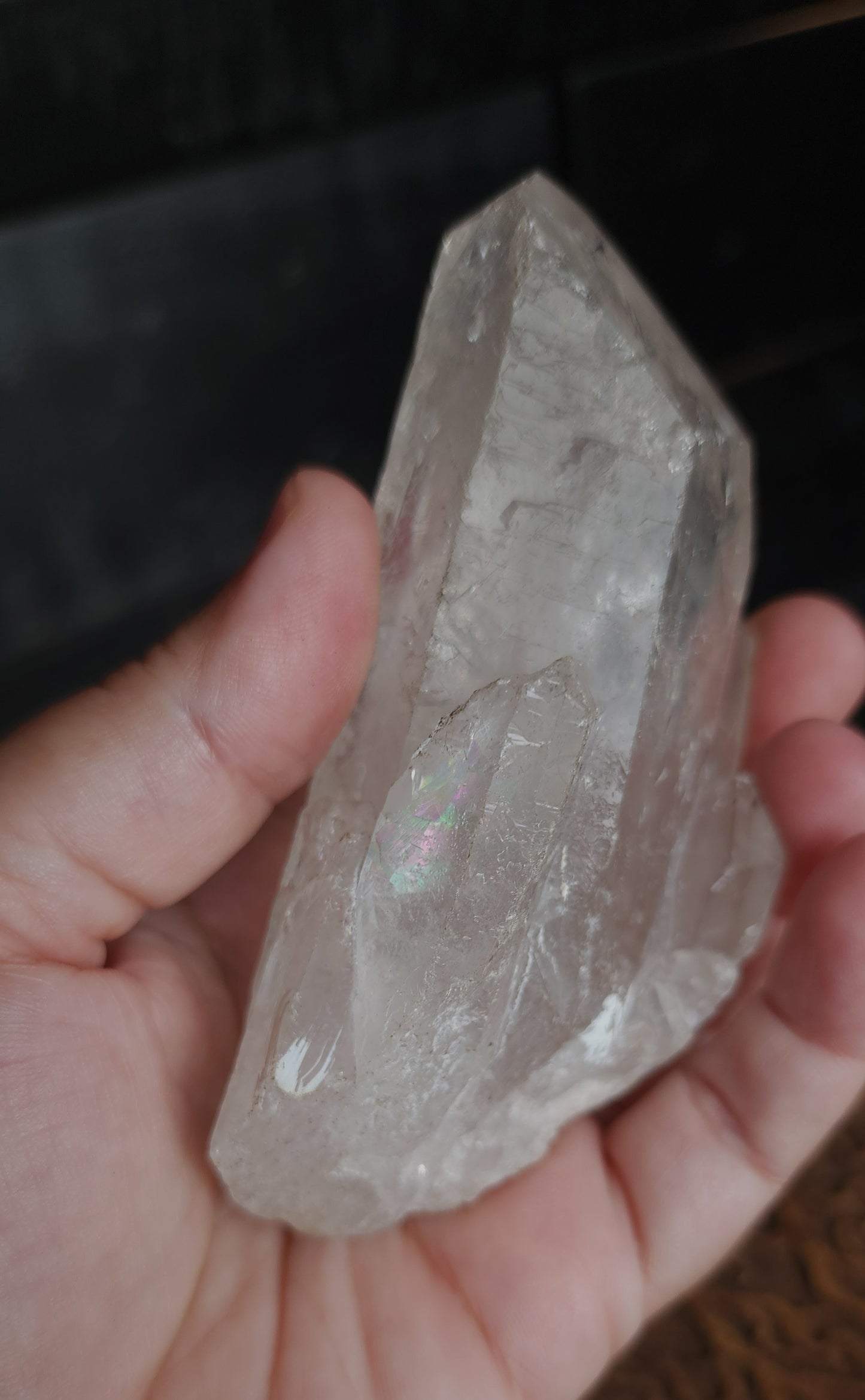 Clear Quartz Cluster With Stand