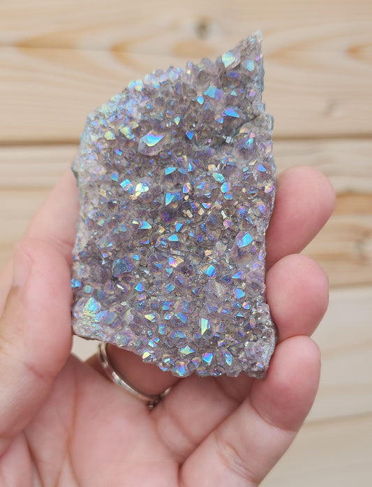Tanzine Aura Amethyst Cluster