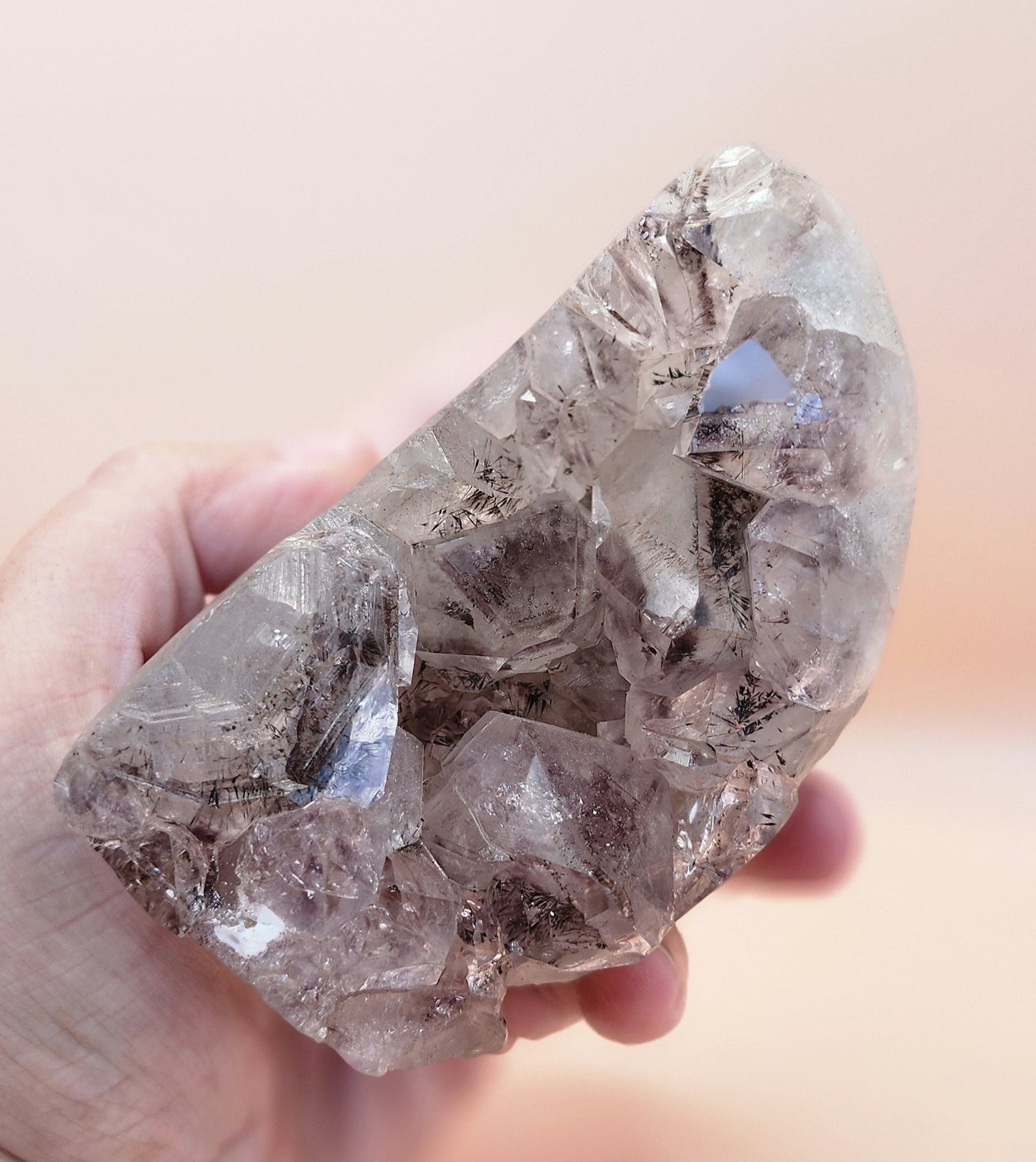 Amethyst Cluster with Goethite