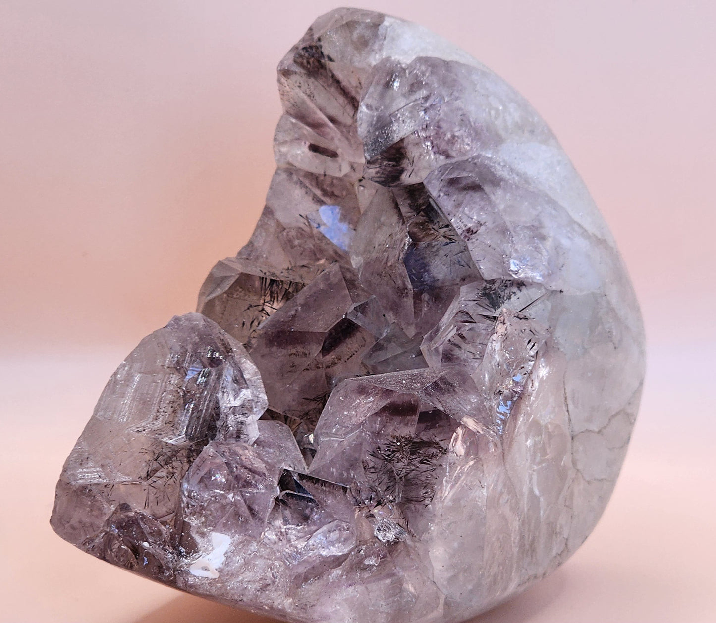 Amethyst Cluster with Goethite