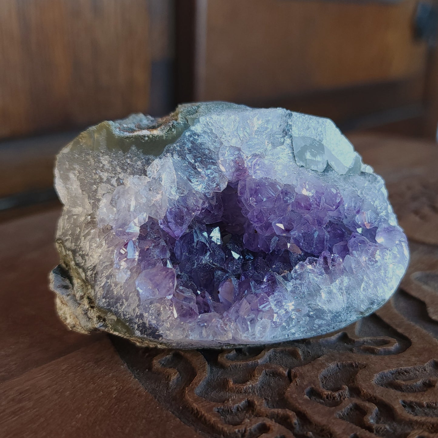 Amethyst & Calcite Cluster