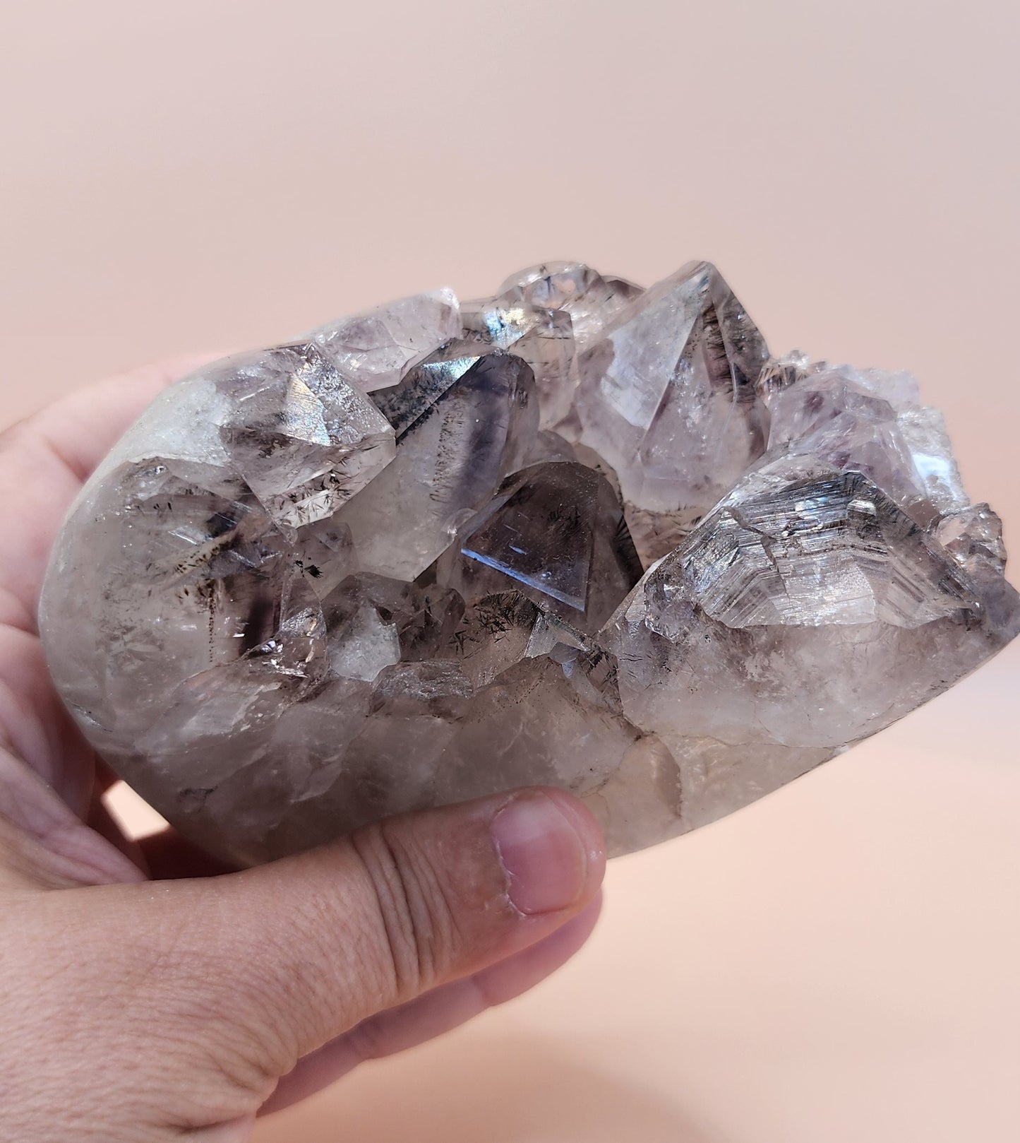 Amethyst Cluster with Goethite