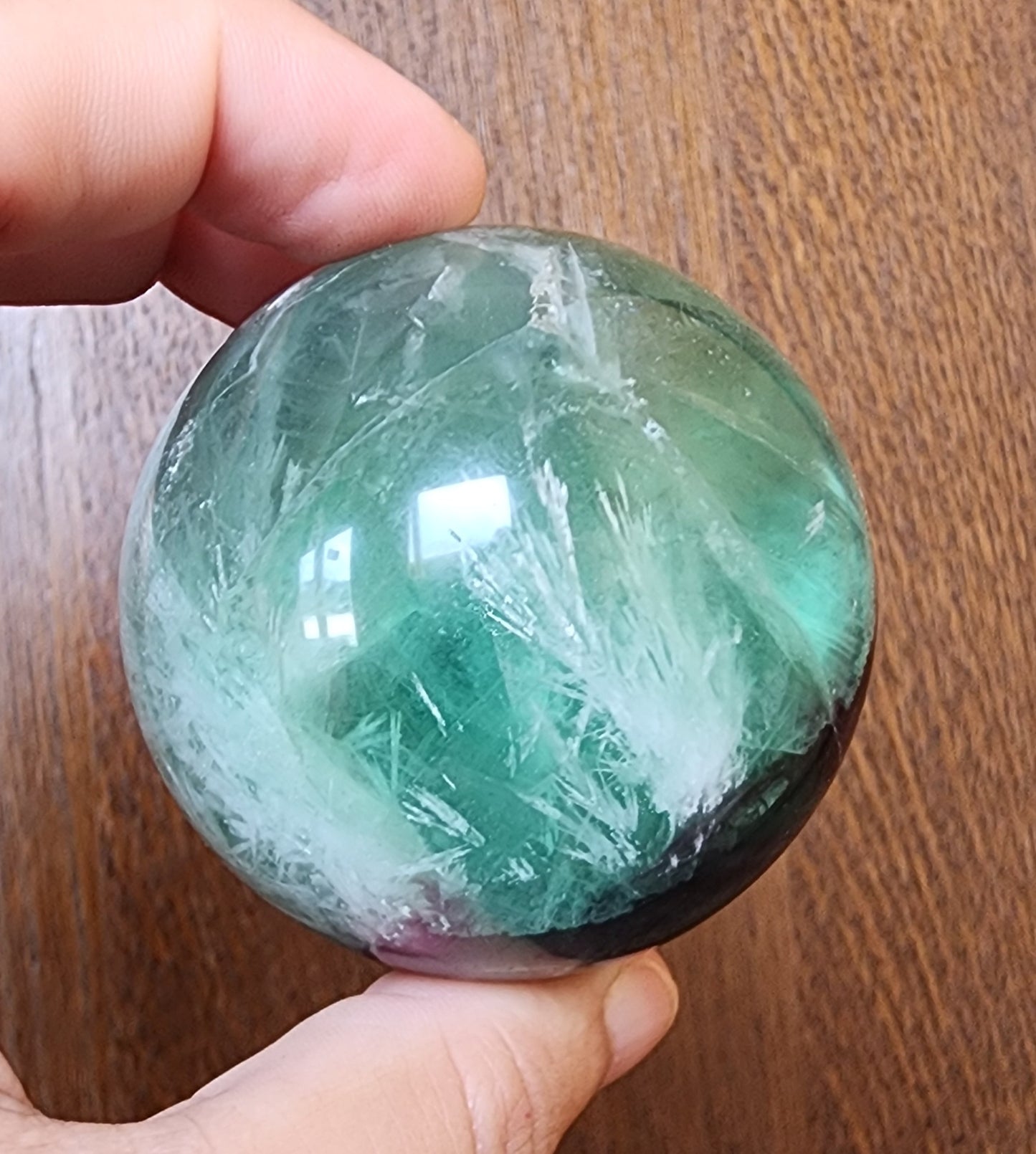 Snowflake Fluorite Sphere 5.5cm