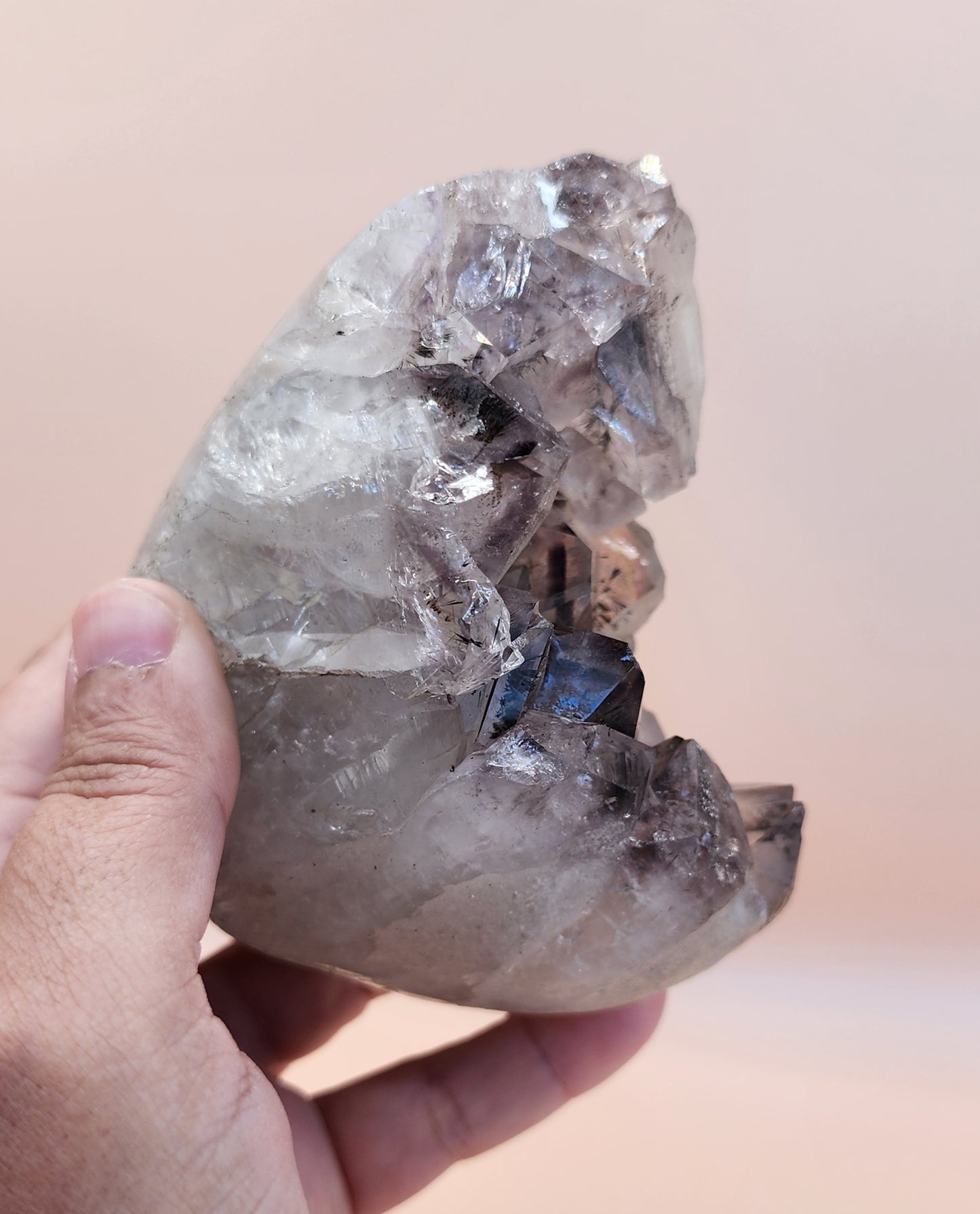 Amethyst Cluster with Goethite