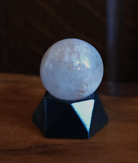 Flower Agate Mini Sphere 2.5cm