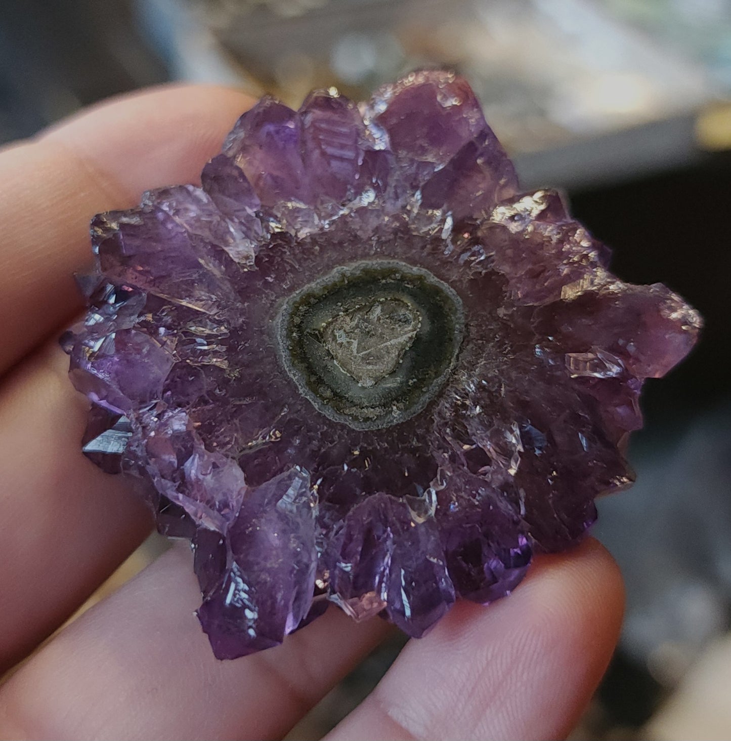 Amethyst Stalactite Slice