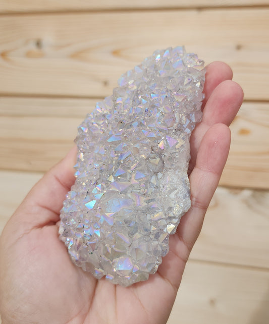 Tanzine Aura Amethyst Cluster