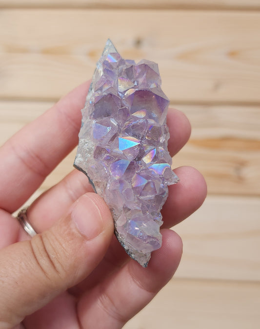 Tanzine Aura Amethyst Cluster